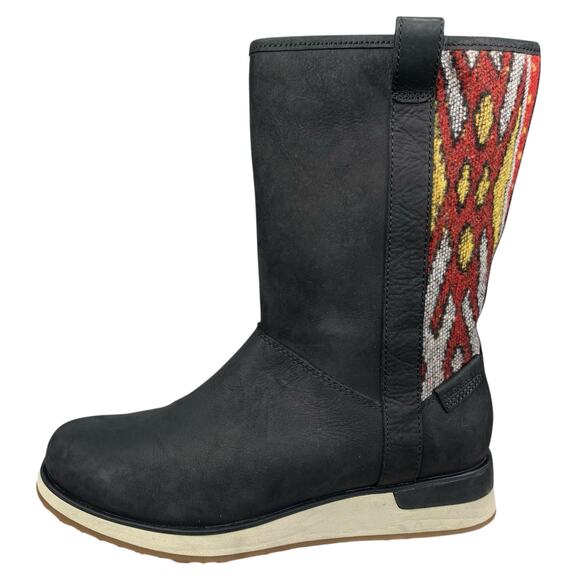 Merrell Women’s Roam Black Leather Waterproof Pull On Boot Size US 7 - Picture 3 of 9